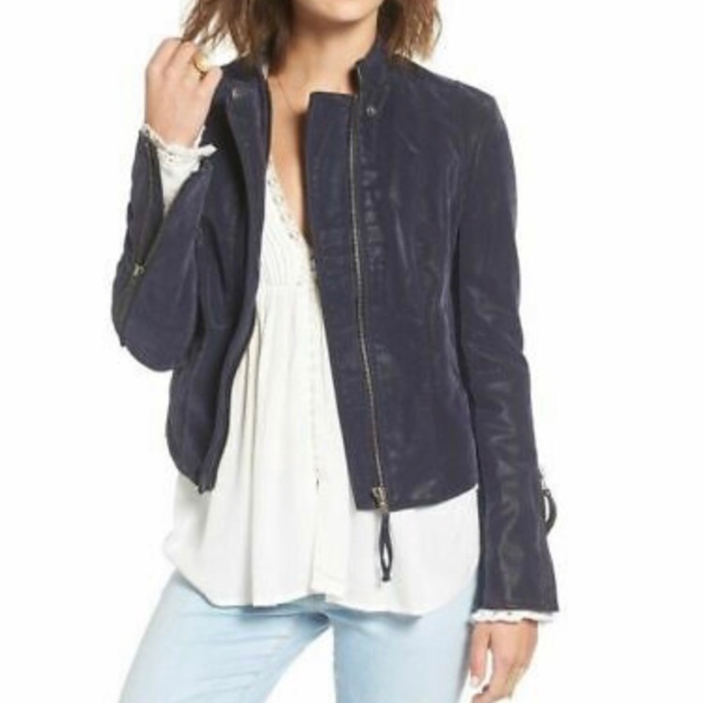 *** SOLD ***Free People Vegan Suede Jacket
